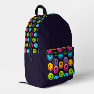 Sac À Dos Imprimé "Adorable Smile Emoji Motif Collection"