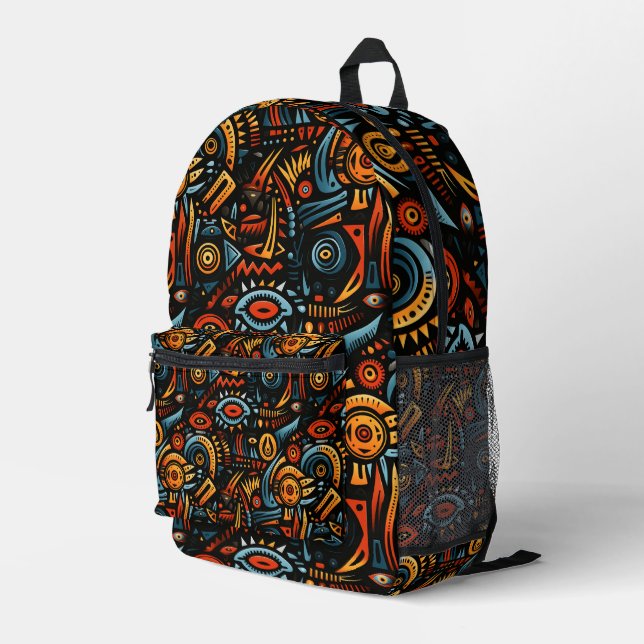 Sac À Dos Imprimé Africain (Coin arrière droit)