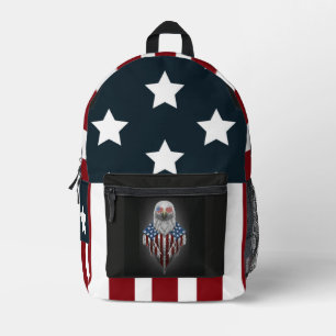 Sac À Dos Imprimé Aigle à drapeau américain