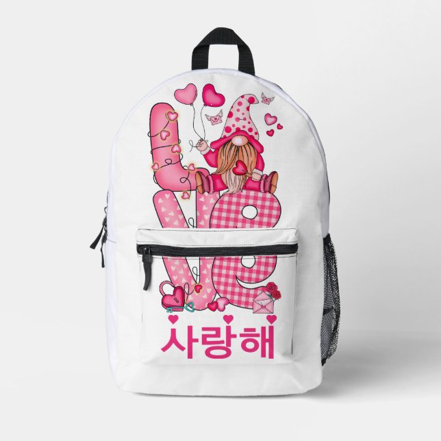 Sac À Dos Imprimé Aimer Coréen mignon Gnome (Recto)