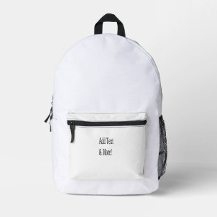 Sac À Dos Imprimé Ajouter du texte et plus ! Customisez votre propre