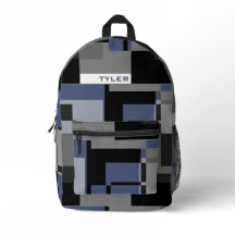 Ajouter Le Nom Bleu Et Gris Abstrait Moderne Minim