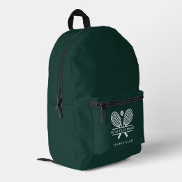 Sac À Dos Imprimé Ajouter le nom du club Green Tennis Team Swag pers