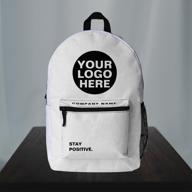 Sac À Dos Imprimé Ajouter un logo d'entreprise Conférence des employ (Créateur téléchargé)