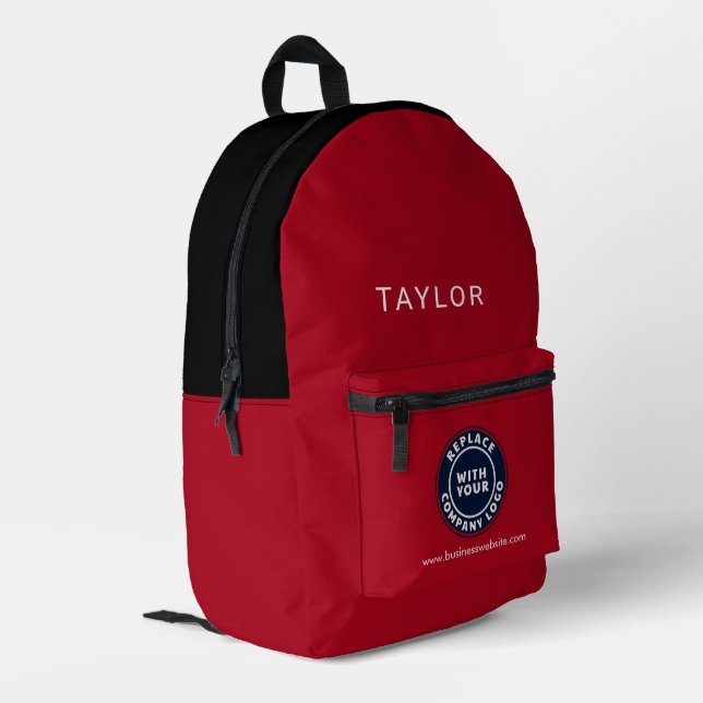 Sac À Dos Imprimé Ajouter un logo d'entreprise Employés de l'entrepr (Coin arrière gauche)