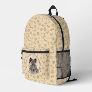 Sac À Dos Imprimé Akita Peinture - Cute Original Chien Art