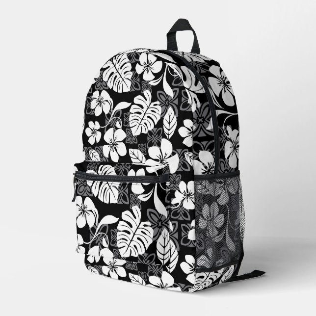 SAC À DOS IMPRIMÉ ALOHA VENDREDI MOTIF EN NOIR (Coin arrière droit)