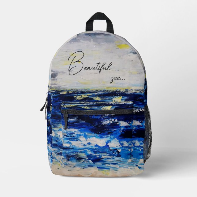 Sac À Dos Imprimé Amer ouverte Beautiful see (Recto)