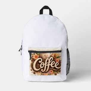 Sac À Dos Imprimé Amour de café floral