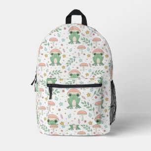 Sac À Dos Imprimé Amusante Cute Cottagecore Aesthétique Grenouille C