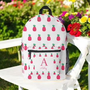 Sac À Dos Imprimé Ananas rose blanc Motif mignon