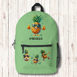Sac À Dos Imprimé Ananas Super cool Monogramme moderne