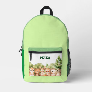 Sac À Dos Imprimé Animaux forestiers des bois