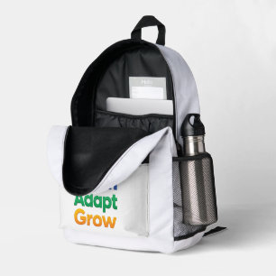 Sac À Dos Imprimé Apprendre Adapter Grandir