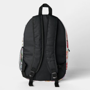 Sac À Dos Imprimé Aquarelle Colibri et Bouteille de parfum Bac flora