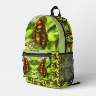 Sac À Dos Imprimé Aquarelle papillon coloré Croquis personnalisé