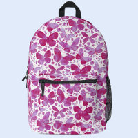 Aquarelle rose papillon