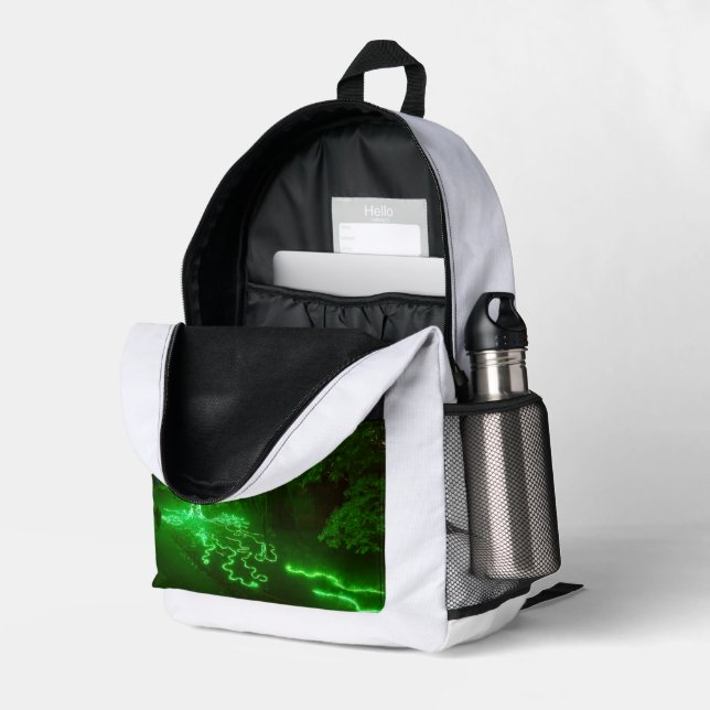 Sac À Dos Imprimé Arbre magique 11 (Coin arrière droit (ouvert))