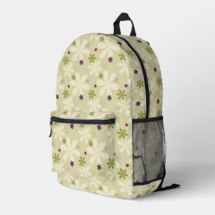 Sac À Dos Imprimé Arrière - plan floral rétro