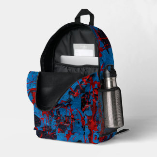 Sac À Dos Imprimé Art Abstrait Contemporain : Électrique