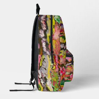 Sac À Dos Imprimé Art de fleurs sauvages abstraites colorées