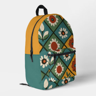 Sac À Dos Imprimé Art Floral Africain