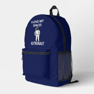 Sac À Dos Imprimé Astronaute J'aime Mon Espace Astronaute
