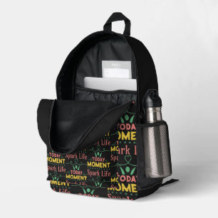 Sac À Dos Imprimé Aujourd'hui Moment, la vie étincelante