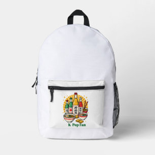 Sac à dos imprimé avec motif de poitrine de la cul
