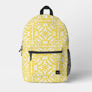 Sac À Dos Imprimé Azulejos jaune portugais espagnol méditerranéen