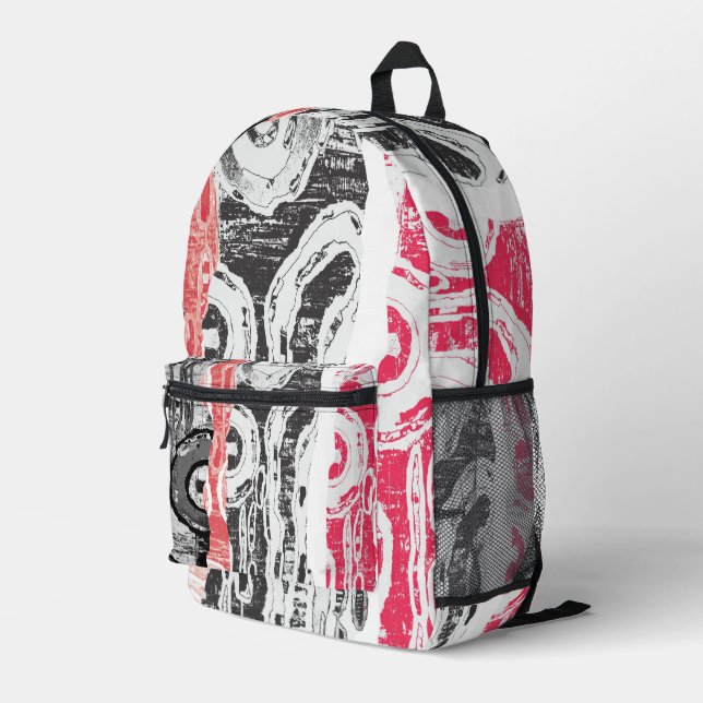 Sac À Dos Imprimé Backpack – Abstract Land (Coin arrière droit)