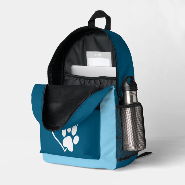 Sac À Dos Imprimé Bag for Dog Walks (Coin arrière droit (ouvert))