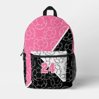 Sac À Dos Imprimé ballons de football motif d'art en ligne sur fond
