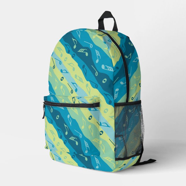 Sac À Dos Imprimé Bandes de notes de musique (Coin arrière droit)