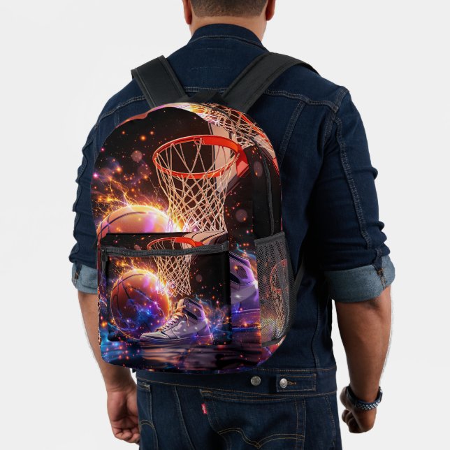 Sac À Dos Imprimé Basketball Galaxy Style (Insitu (Modèle))