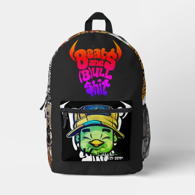 Sac À Dos Imprimé "Beeat$andBull$hit" (Recto)