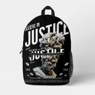 Sac À Dos Imprimé "Believe in Justice" Minimalist Wallet – Modern Ar