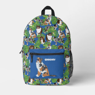 Sac À Dos Imprimé Berger australien Aussie Chien abotant