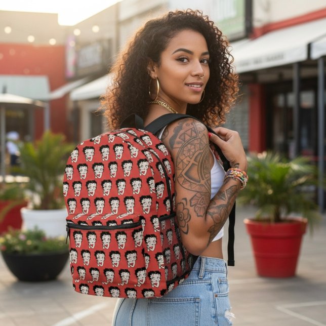 Sac À Dos Imprimé Betty Printed Backpack (Créateur téléchargé)