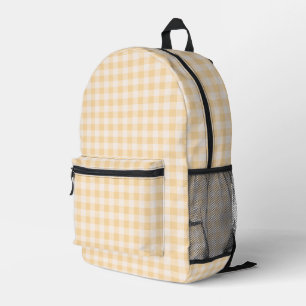 Sac À Dos Imprimé Beurre Jaune En vichy Plaid