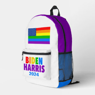 Sac À Dos Imprimé Biden Harris Rainbow American Flag LGBT Custom