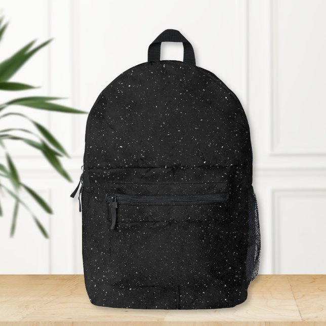 Sac À Dos Imprimé Black Backpack with Celestial Design (Créateur téléchargé)