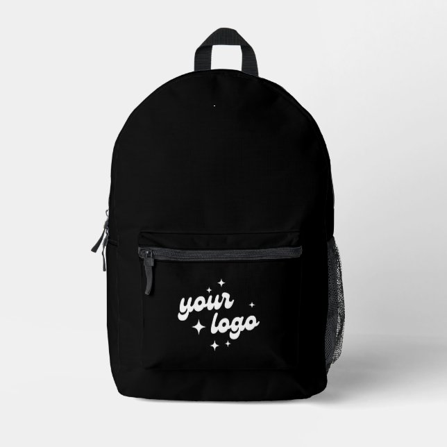 Sac À Dos Imprimé Black Custom Logo Voyage d'affaires (Recto)
