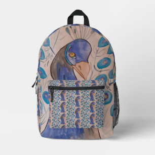 Sac À Dos Imprimé Bleu