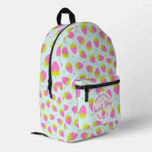 Sac À Dos Imprimé Bleu fraise