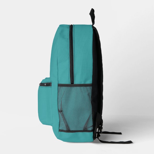 Sac À Dos Imprimé Bleu turquoise (Droite)