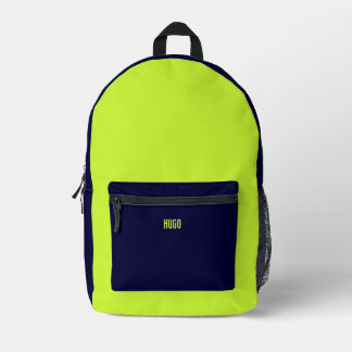 Sac À Dos Imprimé Bleu-vert personnalisé