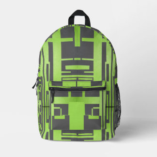 Sac À Dos Imprimé Blocus Vert