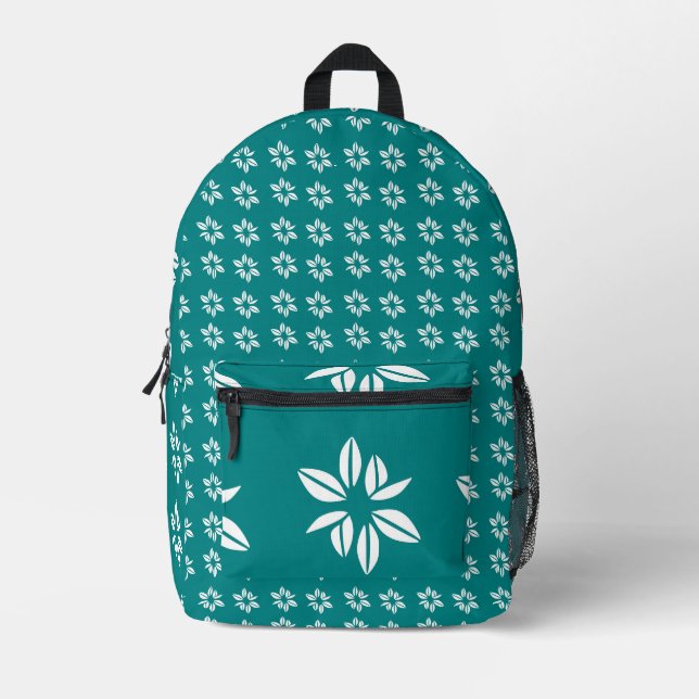 Sac À Dos Imprimé Boho Fleur sauvage Garden Motif sans couture (Recto)