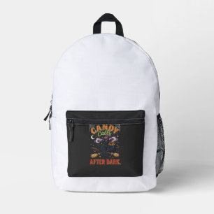 Sac À Dos Imprimé Bonbons d'Halloween après la tombée de la nuit